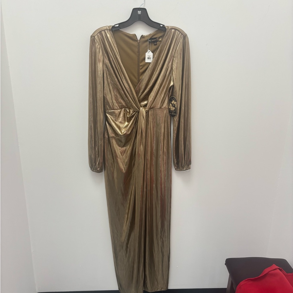 Society Gold Long Sleeve Dress